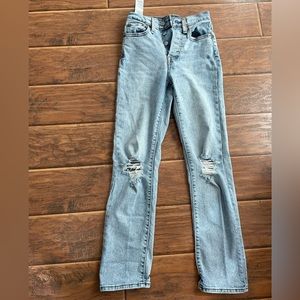 Levi’s Wedgie Straight Jeans size 24x28L